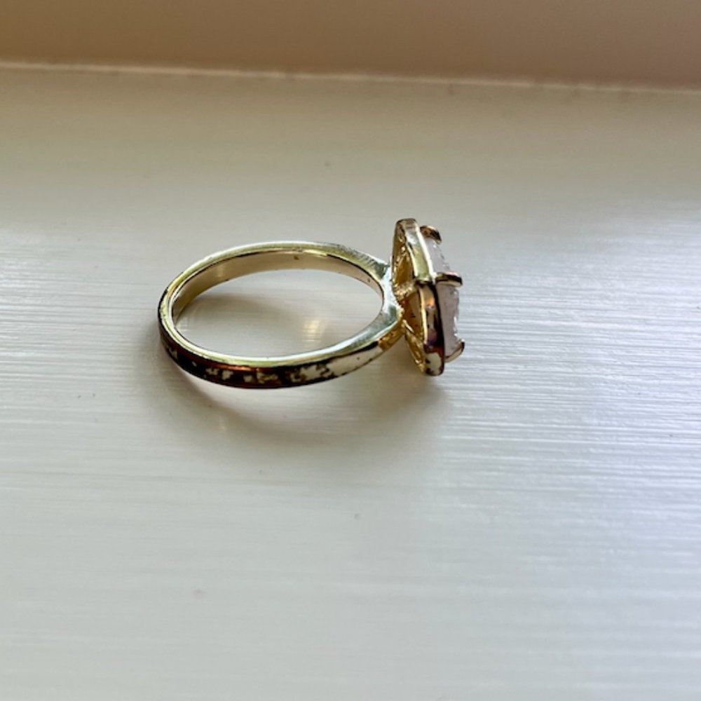 Kendra Scott Ella Iridescent Drusy Ring - Size 7 - Picture 3 of 5